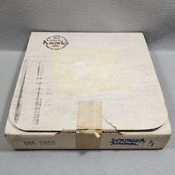 1987 "Dog Tired-The Springer Spaniel" 8.5" Collector Decorator Plate Lynn Kaatz - Picture 10 of 10